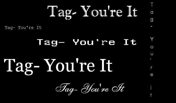 Tag Youre It
