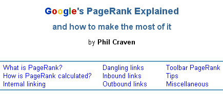 Google's PageRank Explained