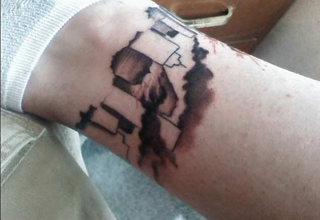 got my robot tattoo worked on friday, ive got another session that will 