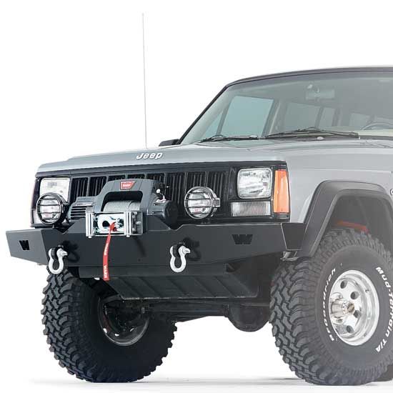 Warn Rock Crawler Front Bumper Without Grille Guard 8401 Jeep Cherokee