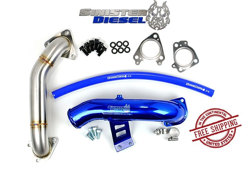 Sinister Diesel EGR Delete Kit Intake Tube Up Pipe 04.505 GM 6.6L