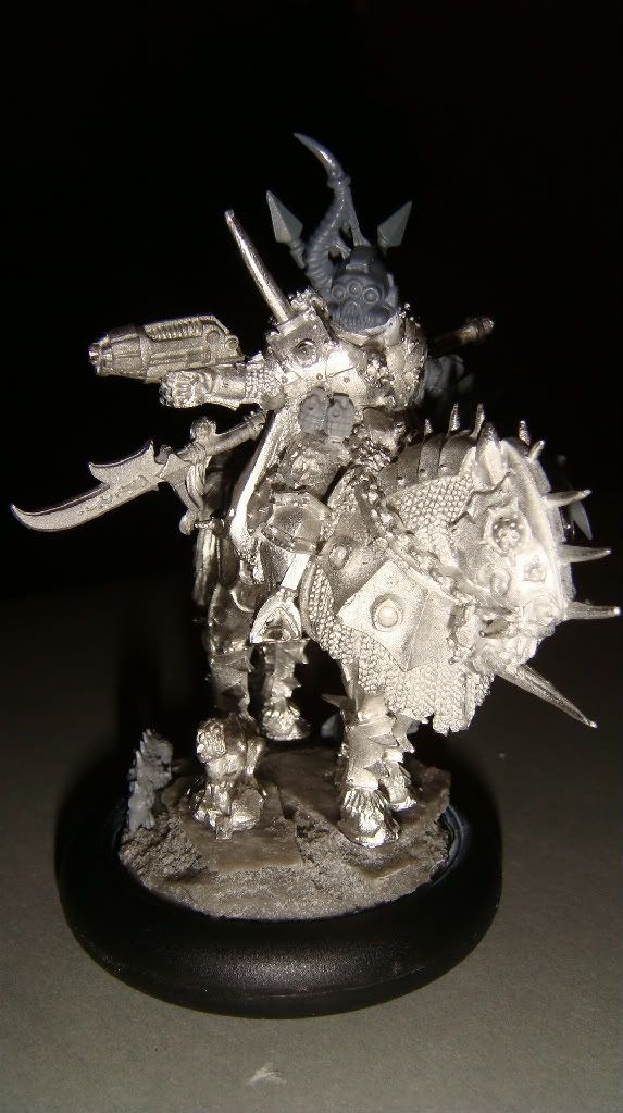 Nurgle Lord on Daemonic Mount + WORKS IN PROGRESS + The Bolter and Chainsword