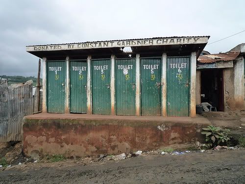 Nairobi, Kenya - Kibera slum toilets Nairobi, Kenya - Kibera slum toilets