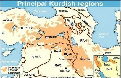 Map of Kurdistan Map of Kurdistan