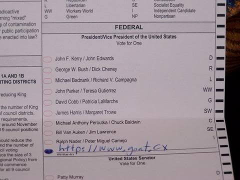 lizard people ballot