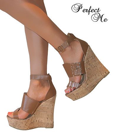 tan nude wedges