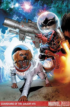 Rocket Raccoon & Cosmo, Courtesy newsarama