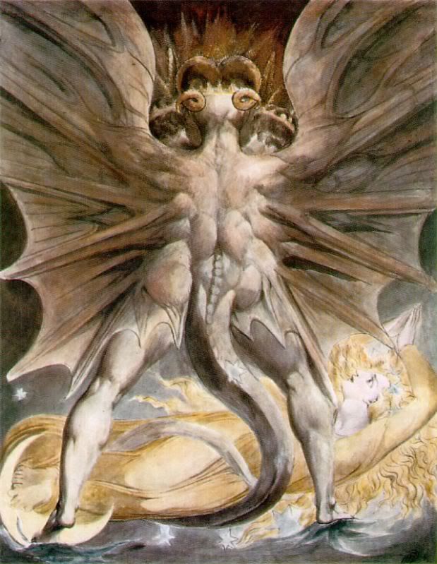 William Blake's The Great Red Dragon and the Woman Clothed in White