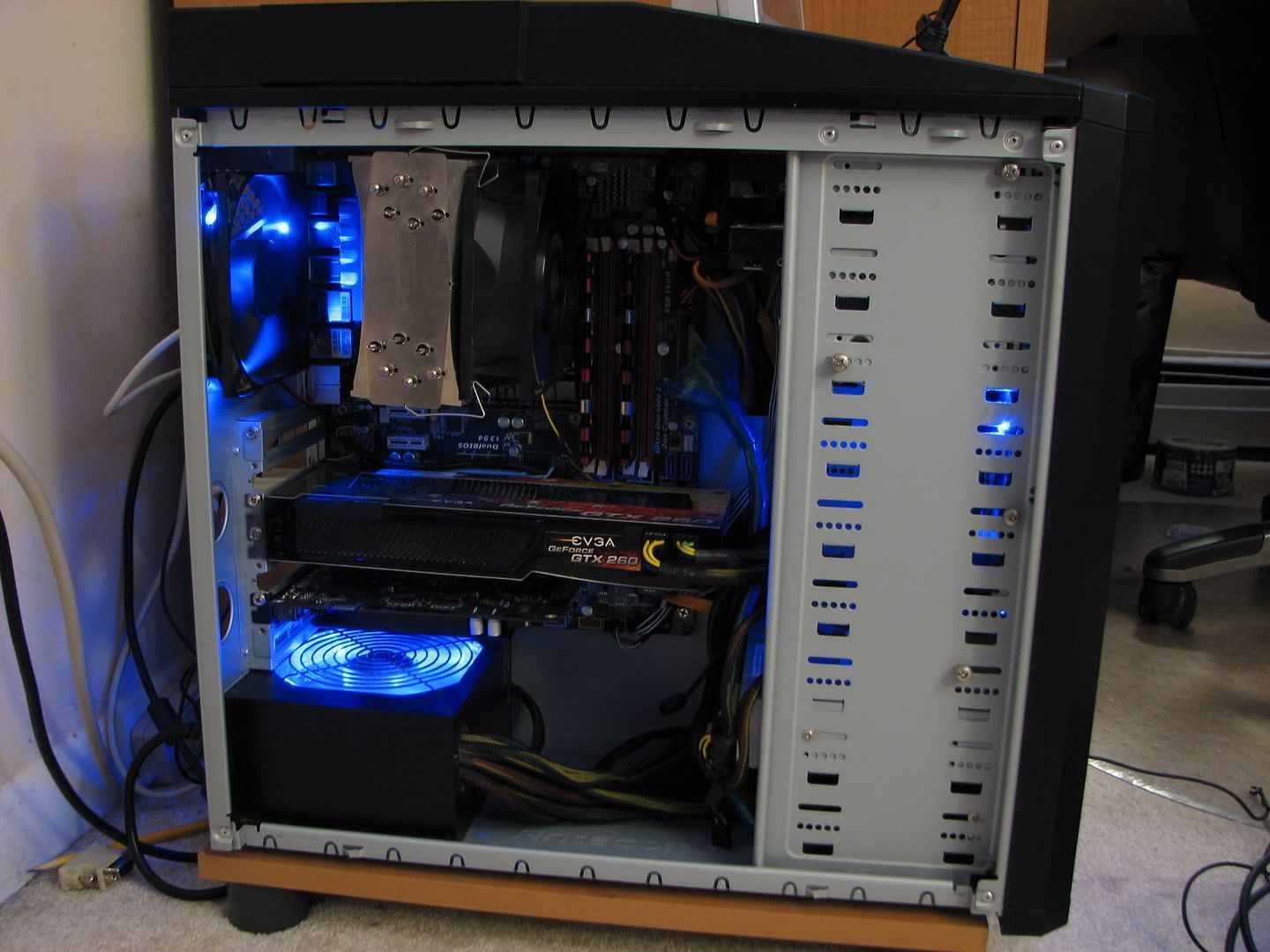 Off the wall question wood under the computer case