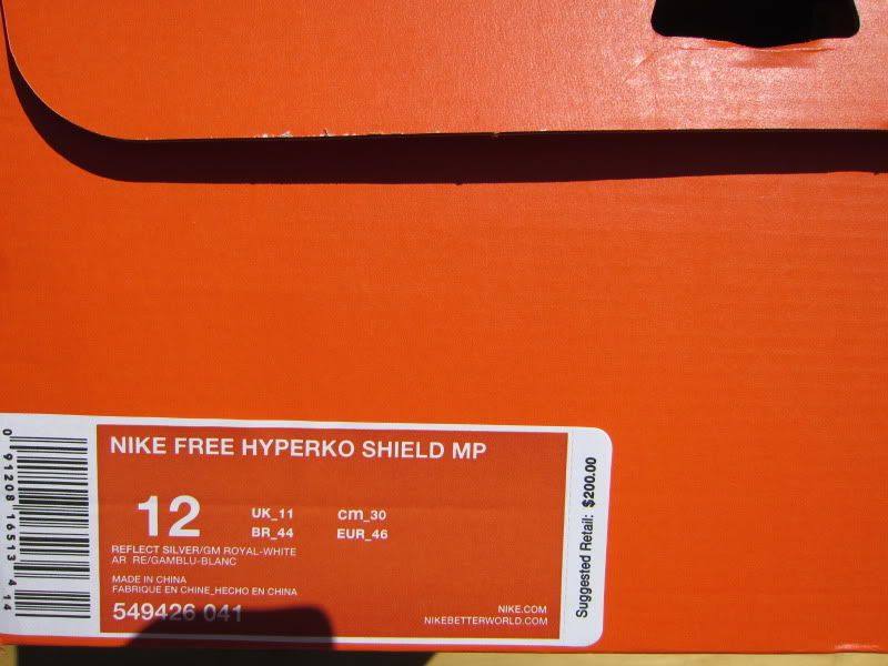 nike free hyper ko shield trainer