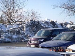 Snow higher than cars