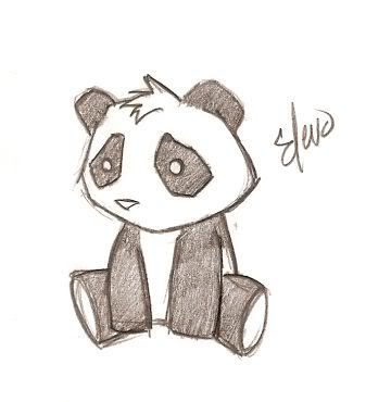 Panda on Panda Cute Sketch Pictures  Images And Photos