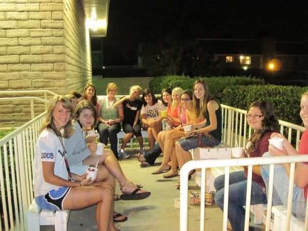 Wishing Meredith a Happy Birthday at Tutti Fruiti!