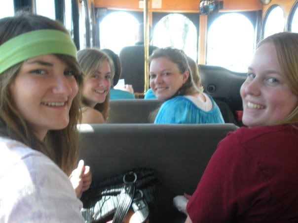 A few members of my Alpha group on the trolley :)