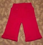 Newborn Red 100% Cashmere Wool Longies with Pocket