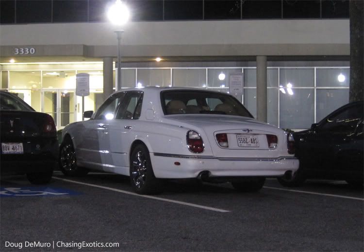 Bentley Arnage White. white Bentley Arnage parked