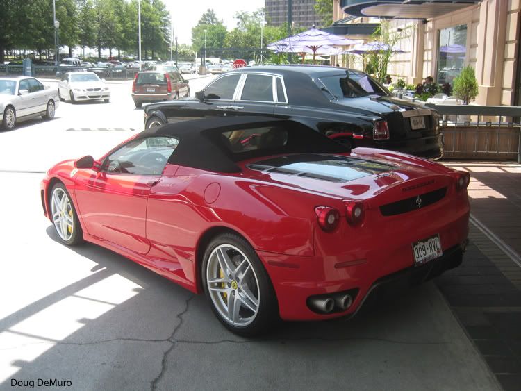 Spotted this red Ferrari F430 Spider today at Phipps Plaza in Atlanta 