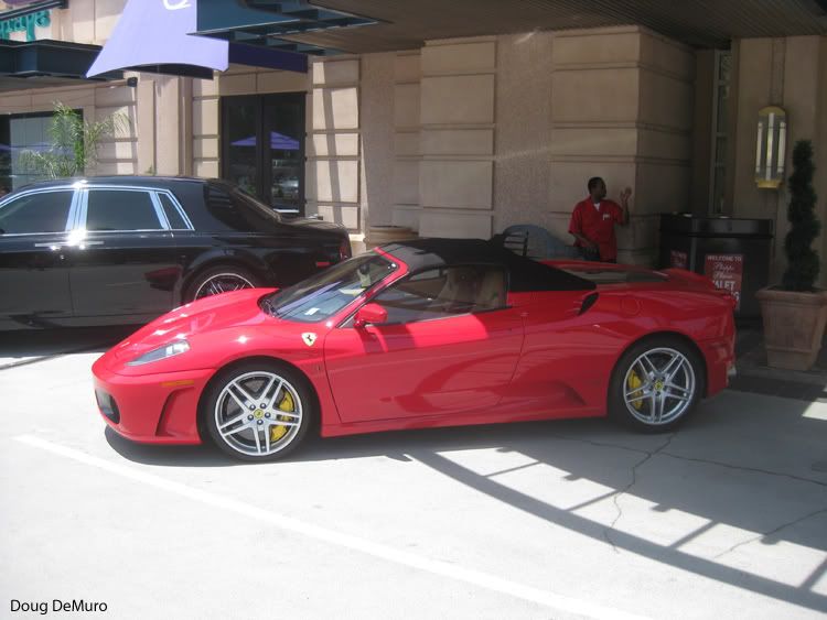 Spotted this red Ferrari F430 Spider today at Phipps Plaza in Atlanta