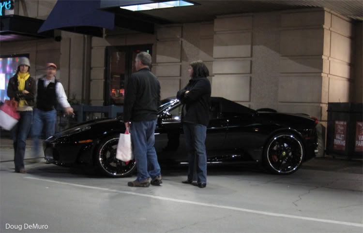 black Ferrari F430 Spider on Tennessee plates at Phipps Plaza