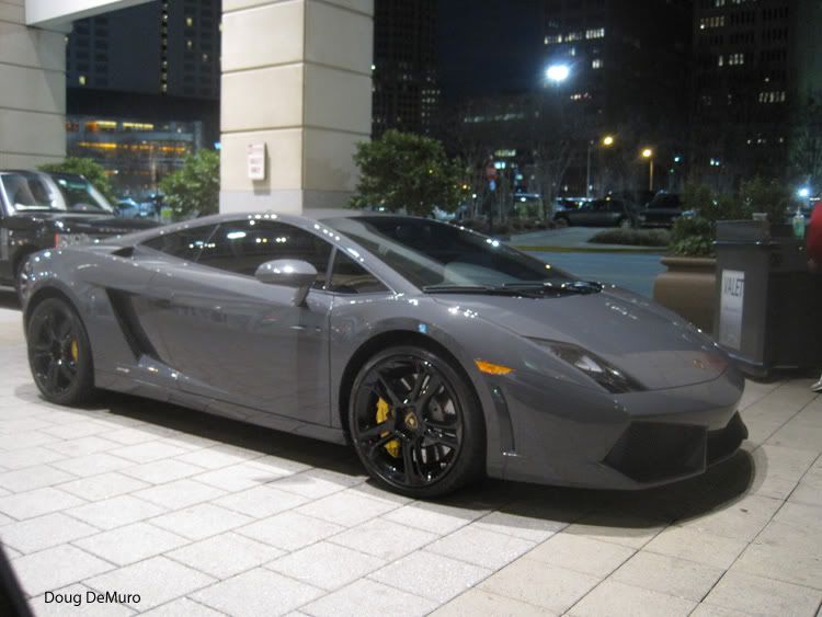 Gray Lamborghini Gallardo