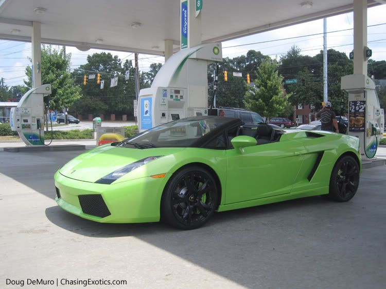 Lamborghini Gallardo Spyder Green. green Lamborghini Gallardo