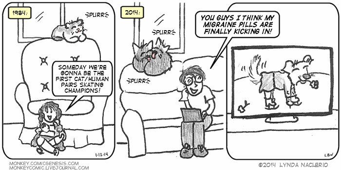 I wore knee-high with high heels. -- Monkey by Lynda Naclerio - Copyright 2004-2014