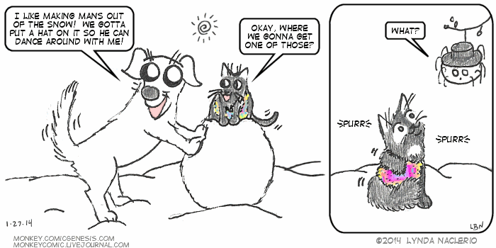 Nice hat. -- Monkey by Lynda Naclerio - Copyright 2004-2014