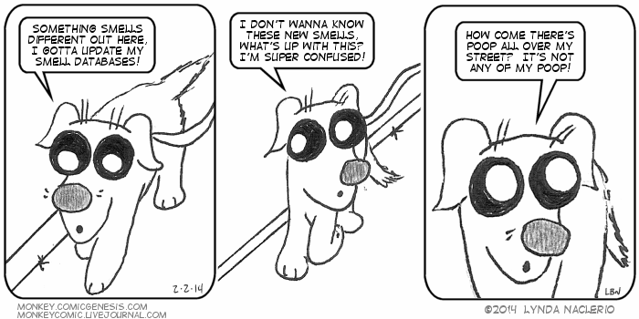 Uh.... -- Monkey by Lynda Naclerio - Copyright 2004-2014