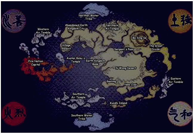 Map Of The Earth Kingdom Wherein I Watch] Avatar, The Last Airbender | Page 73 | Rpgnet Forums