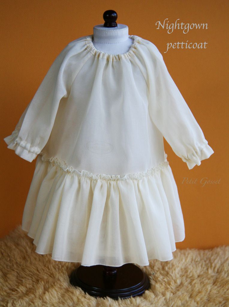 A Nightgown Petticoat for a 18-20" doll