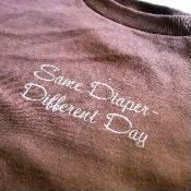 Same Diaper Different Day Tee-Brown