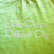 Same Diaper Different Day Tee-Lime Green