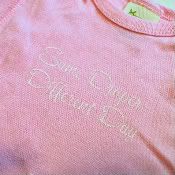 Same Diaper Different Day Tee-Pink ORGANIC