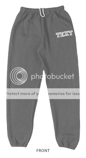 Youth Sweatpants Any Size with Custom Name and Number  