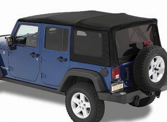 Bestop Replace A Top Black Twill 07 09 Jeep Wrangler Jku 4dr No