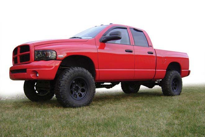 American Automotive 1994-2001 Ram 1500 Lift Kit 2WD 3 Red Front Spring Spacers 2 Rear Blocks Road Fury Leveling Lift Kit