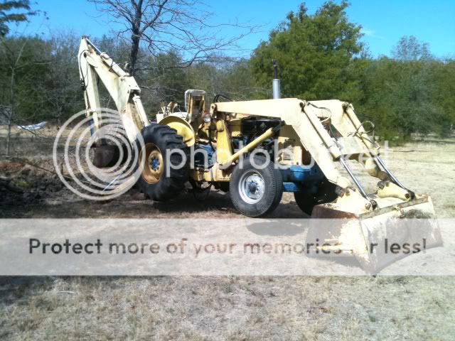 Ford tractor 4400 backhoe