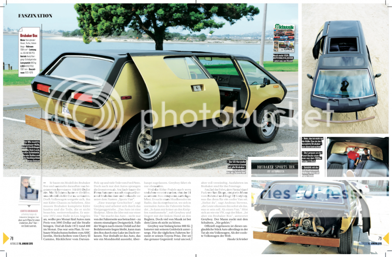 Thesamba Com Kit Car Fiberglass Buggy 356 Replica View Topic My Brubaker Box In The New Issue Of Auto Bild From Germany