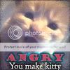 You make kitty angry