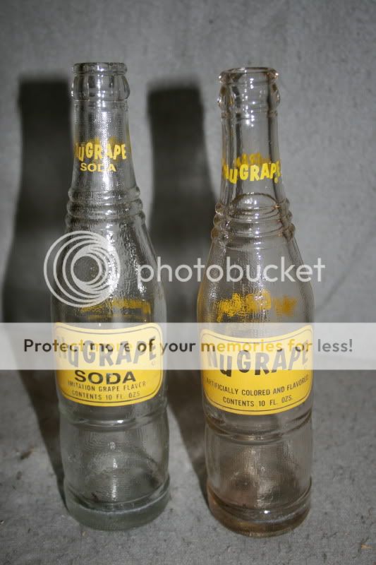 VINTAGE 1960s NUGRAPE Tall Glass Soda Bottle Atlanta, GA Georgia Lot 