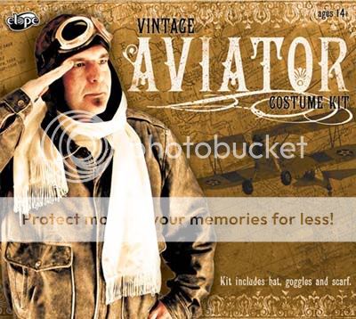 Aviator Costume kit Hat Goggles Scarf Aviator Cap new  