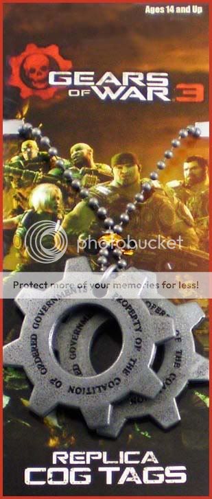 GEARS of WAR 3 Metal Cog Dog Tags NEW 634482520093  