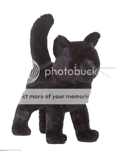 halloween black cat stuffed animal