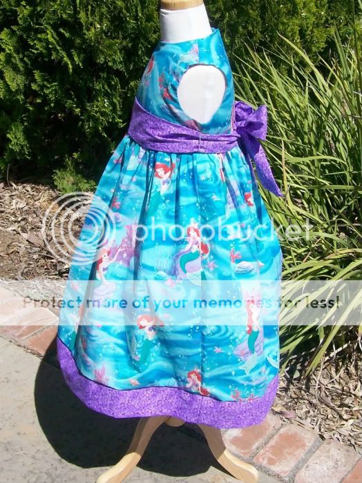 NEW Disney Ariel Little Mermaid Dress Custom Size 2 8  