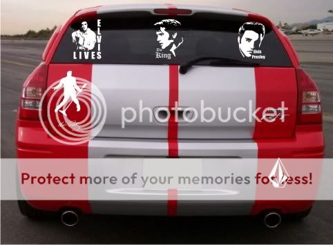 Elvis Lives Decal Sticker   Car Truck Window Laptop  