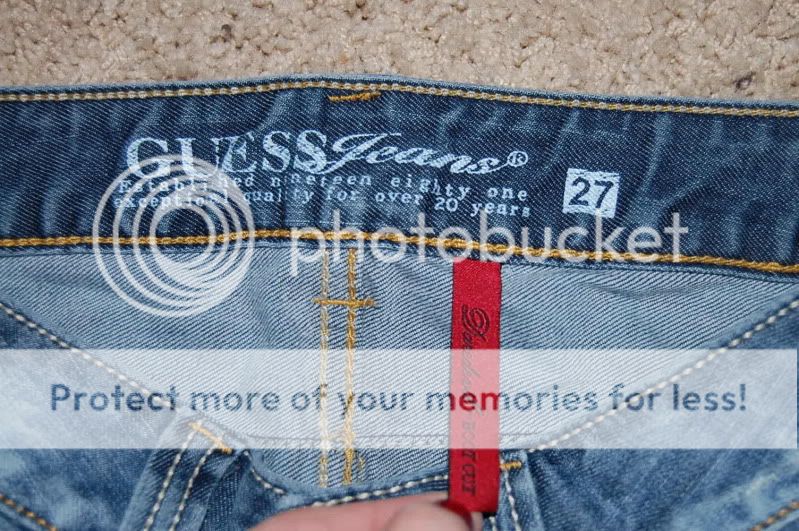WOMENS GUESS DAREDEVIL LOW RISE BOOT CUT JEANS    SIZE 27  